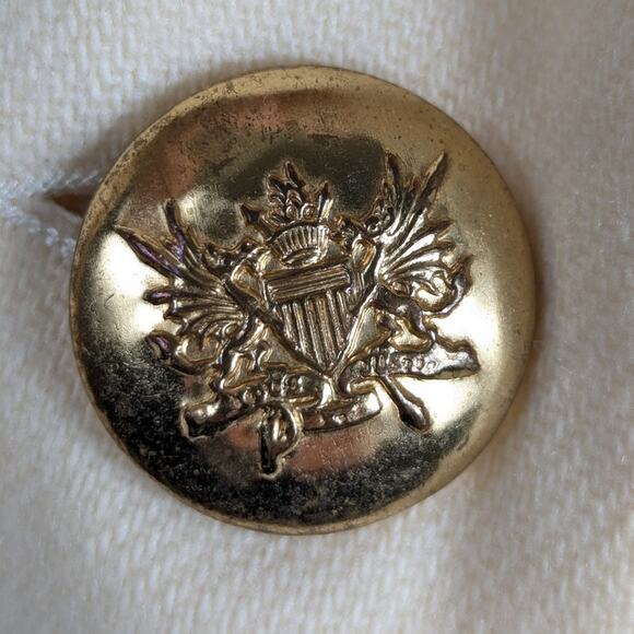 Petite Sophisticate & Co Size 6 Cream Blazer Women’s 80s Vintage Wool Jacket - Picture 5 of 6